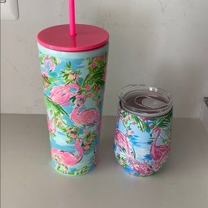 Lilly Pulitzer insulated cup & tumbler with straw